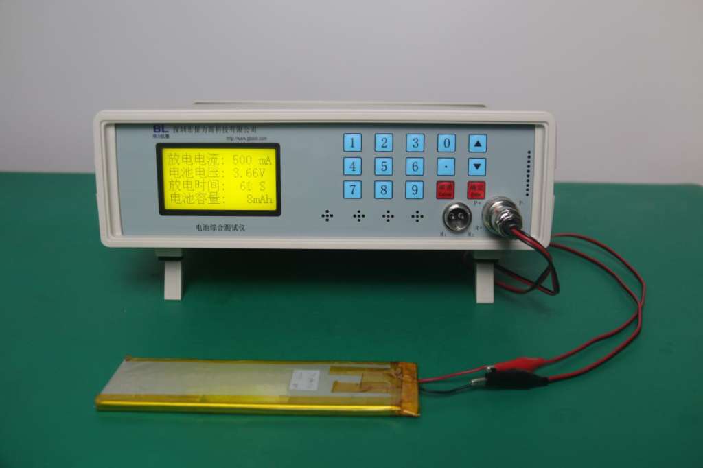 聚合物電池容量測試中